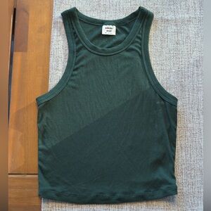 Sunday Best Green Ribbed Tank